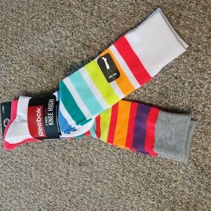 BNTW Reebok knee high socks